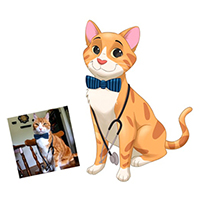 Lemmikkikuva yksinkertaisella taustalla